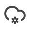 Mostly cloudy, snow within 12 hours